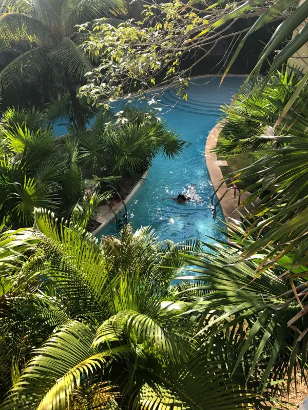 La Escondida pool and gardens